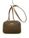 【中古】MICHAEL KORS◆ショルダーバッグ/PVC/BRW/総柄/32T7GTTC7B【バッグ】