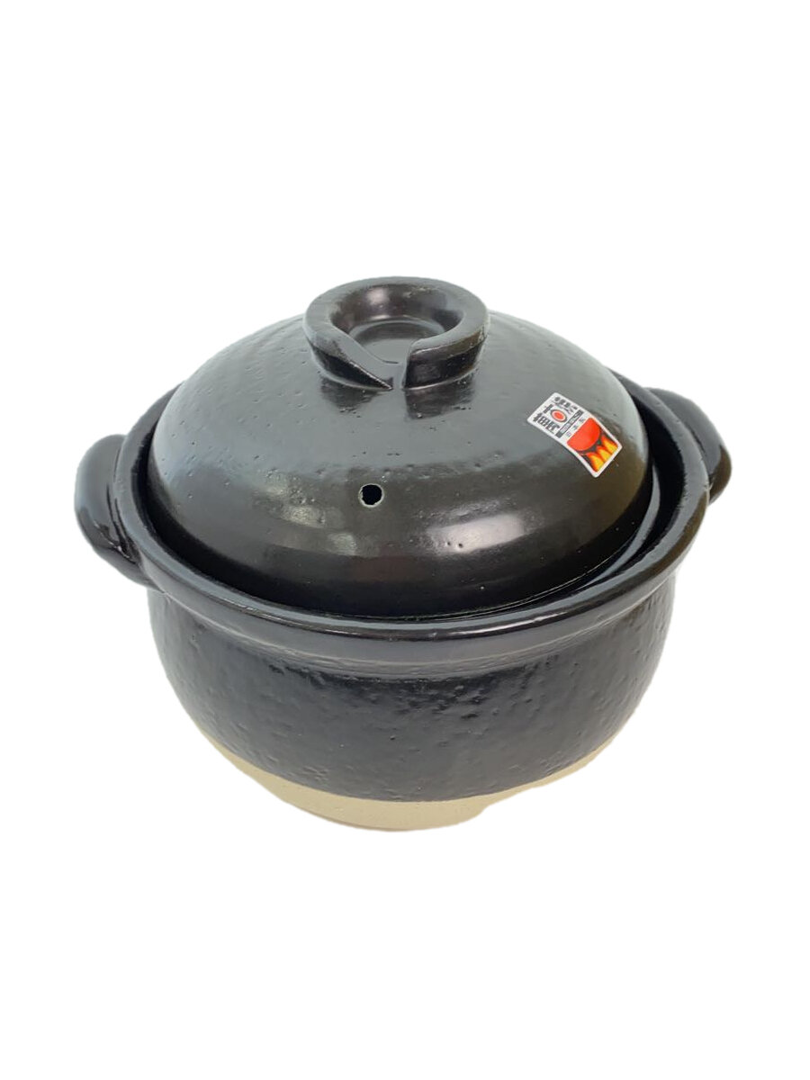 【中古】萬古焼◆鍋/BLK【キッチン用品】