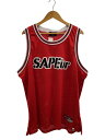 【中古】A Elegantes SAPEur◆BASKET TANK TOP/メッシュ/85/タンクトップ/XL/ポリエステル/RED【メンズウェア】(4)