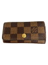 【中古】LOUIS VUITTON◆ミュルティクレ4_ダミエ・エベヌ_BRW/PVC/BRW/レディース【服飾雑貨他】(4)