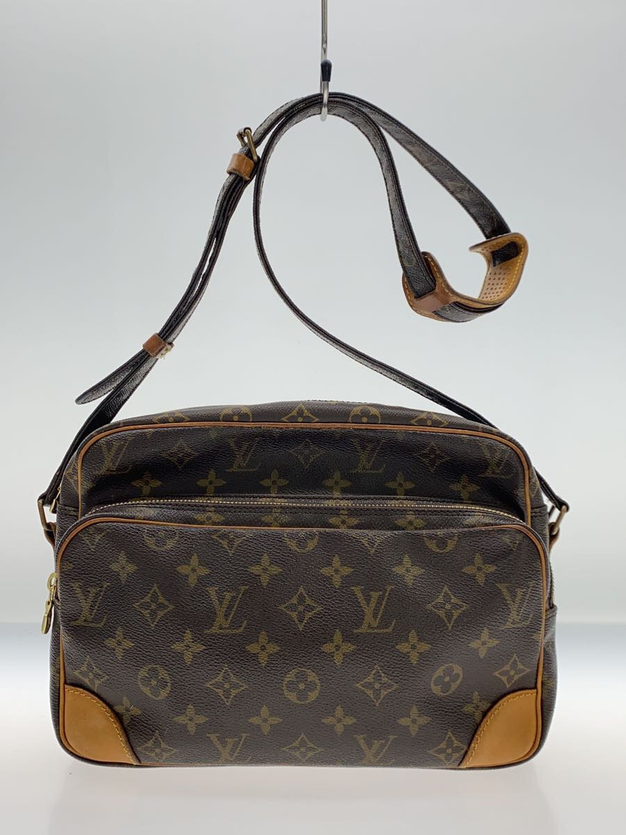 【中古】LOUIS VUITTON◆ナイル_モノグラム・キャンバス_BRW/PVC/BRW【バッグ】