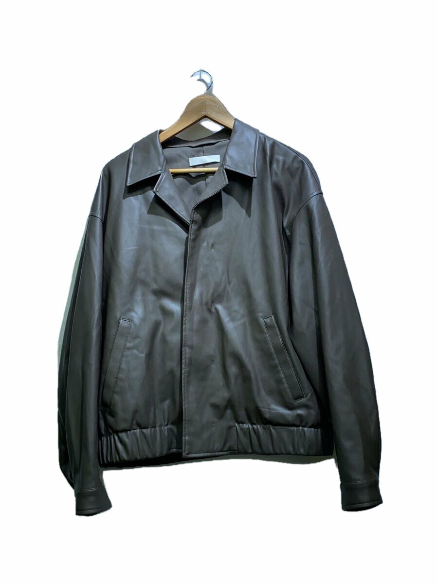 【中古】WYM◆セットアップ/M/フェイクレザー/BRW/無地/WYJK479【メンズウェア】