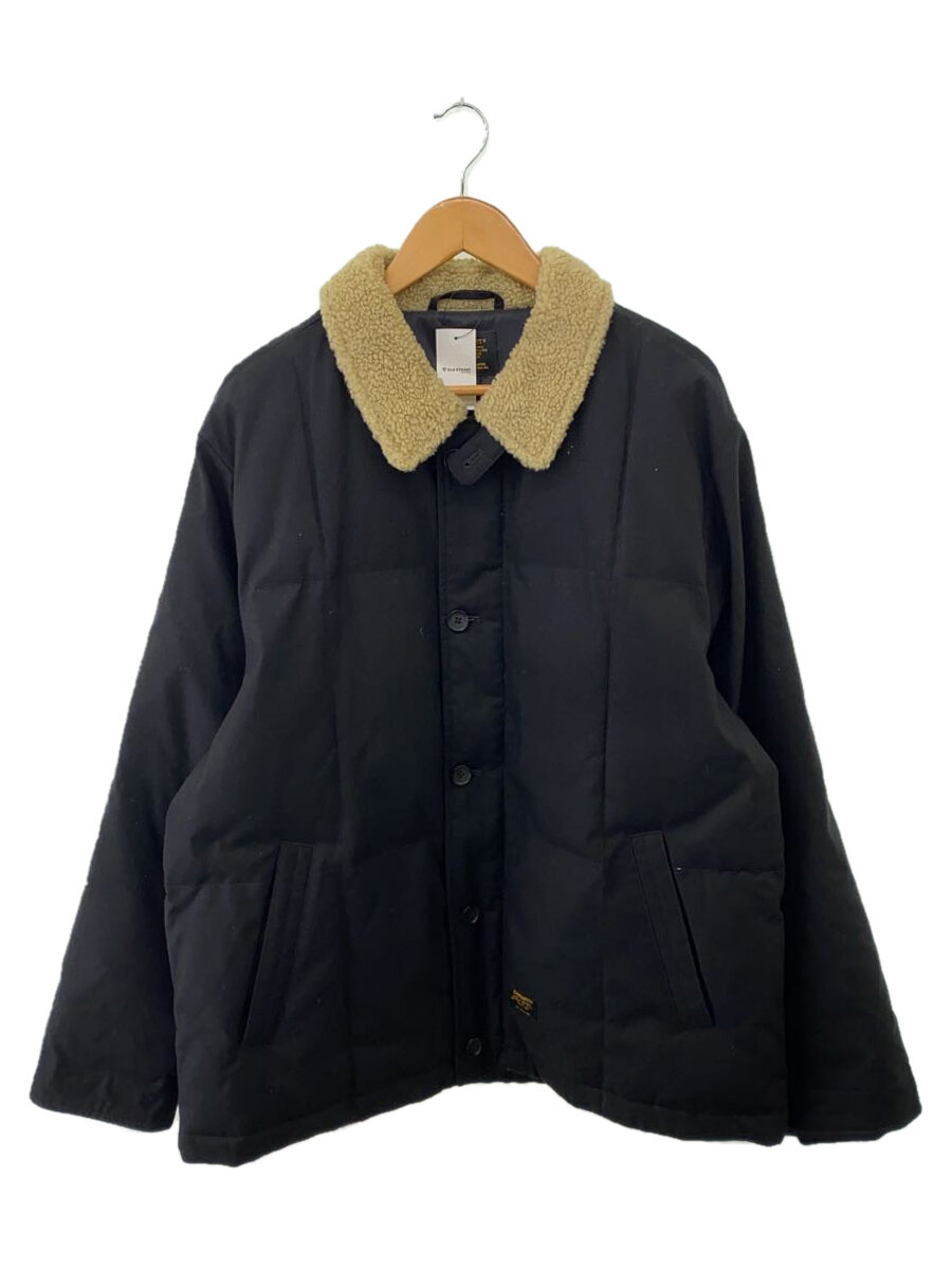 【中古】Carhartt◆ジャケット/XL/ポリエステル/BLK/無地【メンズウェア】