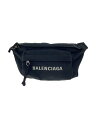 【中古】BALENCIAGA◆ウエストバッグ/キャンバス/BLK/533009//【バッグ】