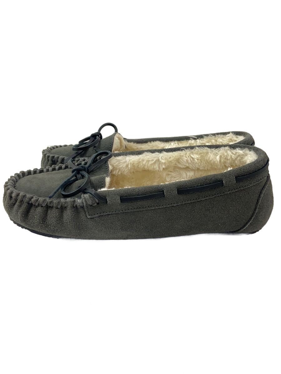 MINNETONKA◆シューズ/8M/GRY/スウェード/40557