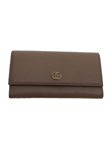 【中古】GUCCI◆長財布_GGマーモント/レザー/BEG/レディース【服飾雑貨他】 【中古】GUCCI◆長財布_GGマーモント/レザー/BEG/レディース【服飾雑貨他】
