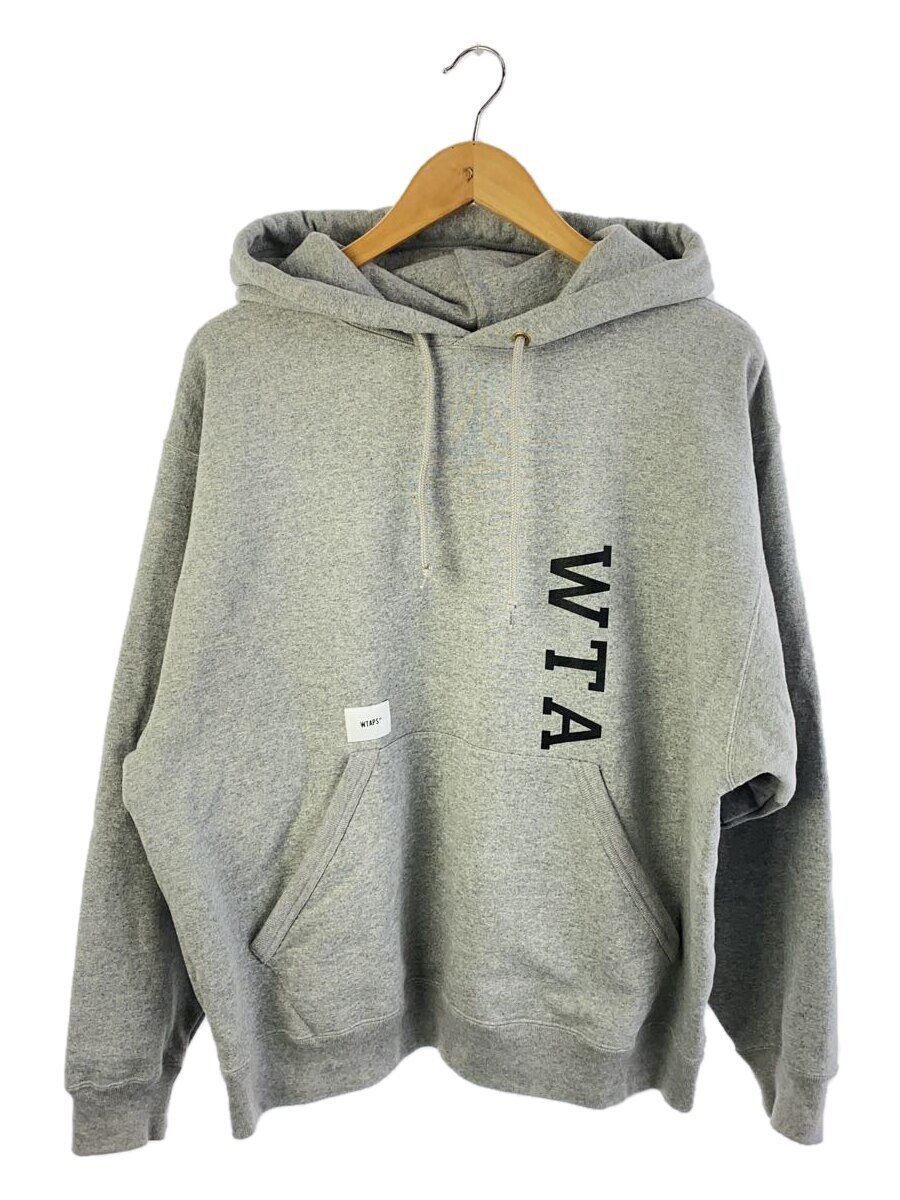 【中古】WTAPS◆パーカー/2/コットン/GRY/231ATDT-CSM01//【メンズウェア】