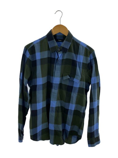 【中古】theory◆長袖シャツ/S/コットン/GRN/チェック/02-7308005-695-902【メンズウェア】 【中古】theory◆長袖シャツ/S/コットン/GRN/チェック/02-7308005-695-902【メンズウェア】