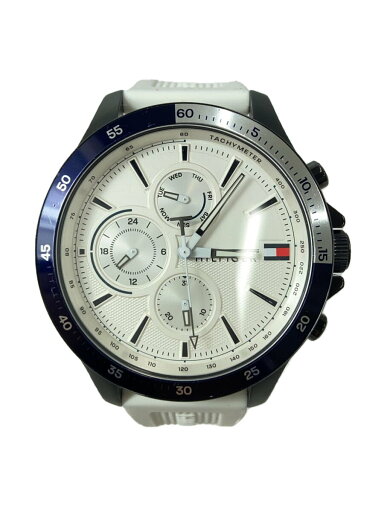 【中古】TOMMY HILFIGER◆クォーツ腕時計/アナログ/ラバー/WHT/WHT/TH.396.1.98.2924【服飾雑貨他】 【中古】TOMMY HILFIGER◆クォーツ腕時計/アナログ/ラバー/WHT/WHT/TH.396.1.98.2924【服飾雑貨他】