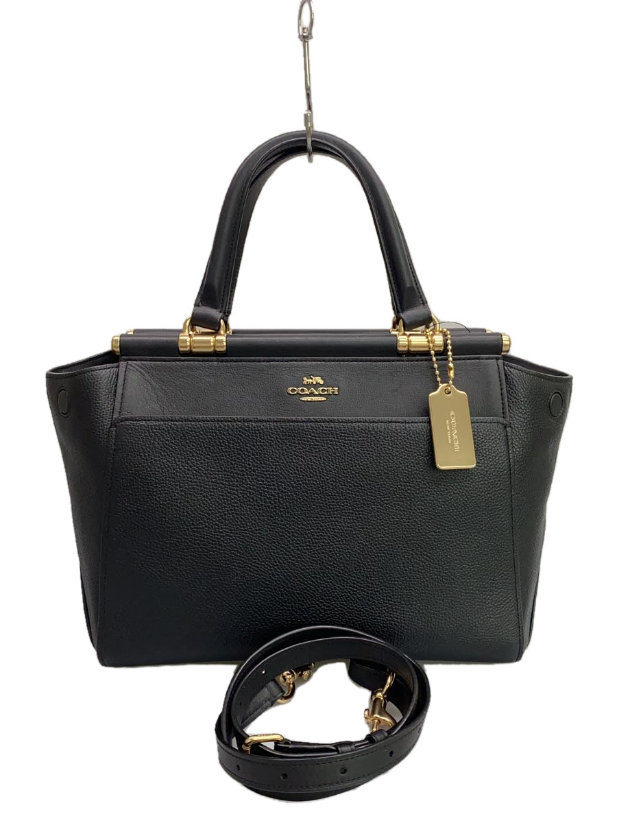 【中古】COACH◆グレース/2WAYショルダーバッグ/ハンドバッグ/レザー/BLK/21343【バッグ】