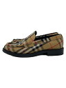 【中古】BURBERRY◆ローファー/37/CML/bu1548//【シューズ】