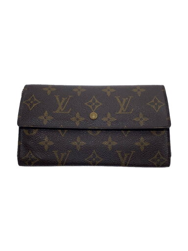 【中古】LOUIS VUITTON◆ポルト・トレゾール・インターナショナル_モノグラム・キャンバス_BRW/PVC/BRW/レディース【服飾雑貨他】 【中古】LOUIS VUITTON◆ポルト・トレゾール・インターナショナル_モノグラム・キャンバス_BRW/PVC/BRW/レディース【服飾雑貨他】