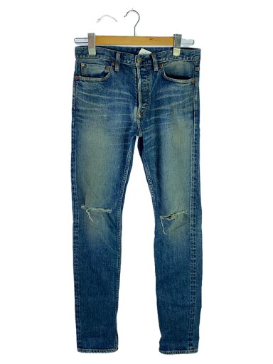【中古】MINEDENIM◆ダメージデニムパンツ/ボタンフライ/5ポケット/IDG/fpkh101nstudks-85-302-2【メンズウェア】 【中古】MINEDENIM◆ダメージデニムパンツ/ボタンフライ/5ポケット/IDG/fpkh101nstudks-85-302-2【メンズウェア】