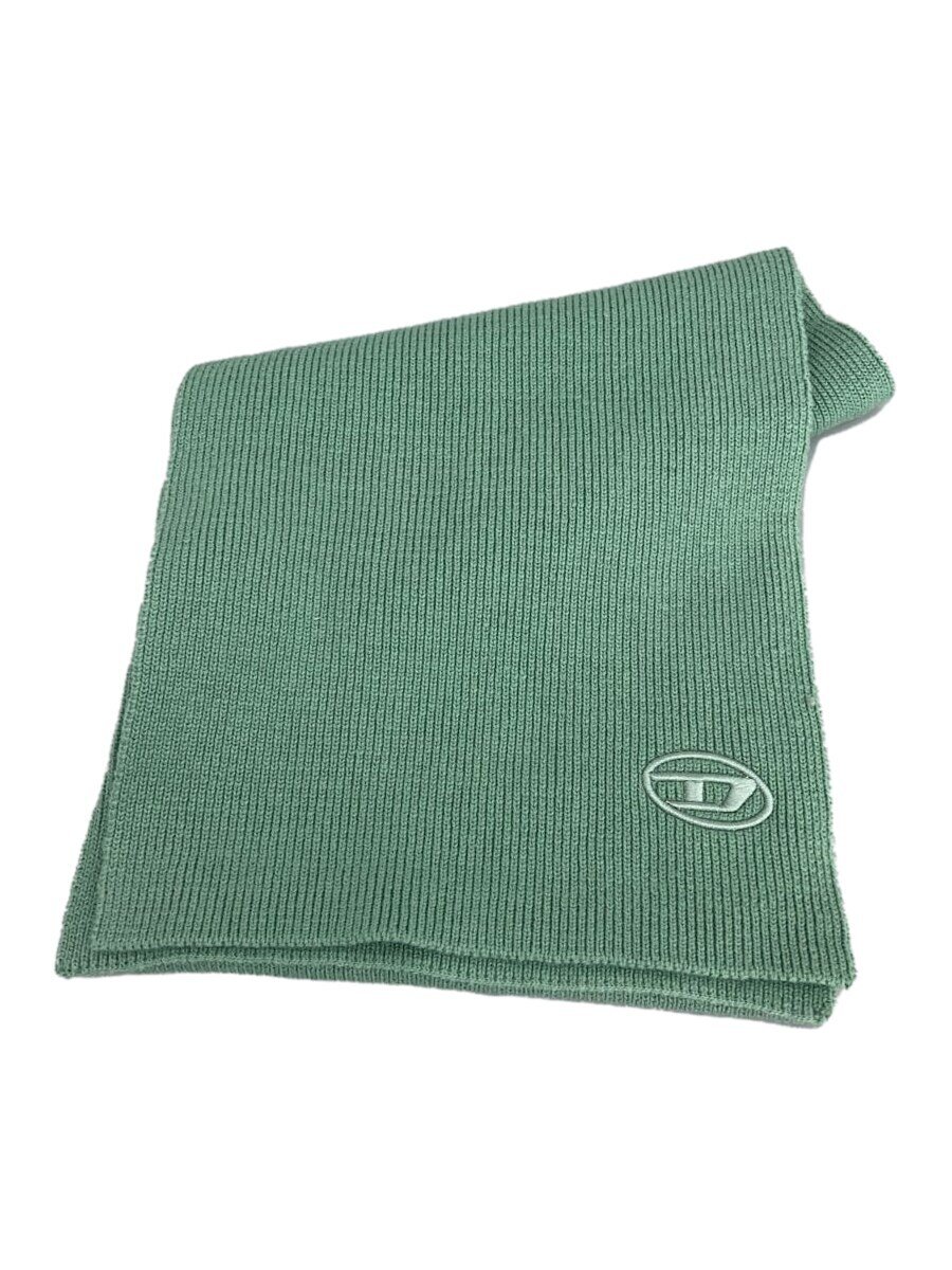 DIESEL◆k-coder scarf//マフラー/ポリエステル/GRN/無地/メンズ/0da0b