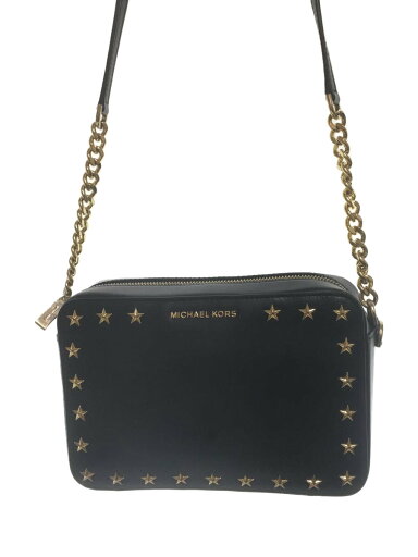 【中古】MICHAEL KORS◆ショルダーバッグ/レザー/BLK/32f7ggnm2y//【バッグ】 【中古】MICHAEL KORS◆ショルダーバッグ/レザー/BLK/32f7ggnm2y//【バッグ】