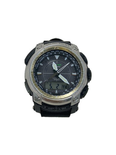 【中古】CASIO◆ソーラー腕時計/デジアナ/ラバー/BLK/PRW-5050N//【服飾雑貨他】 【中古】CASIO◆ソーラー腕時計/デジアナ/ラバー/BLK/PRW-5050N//【服飾雑貨他】