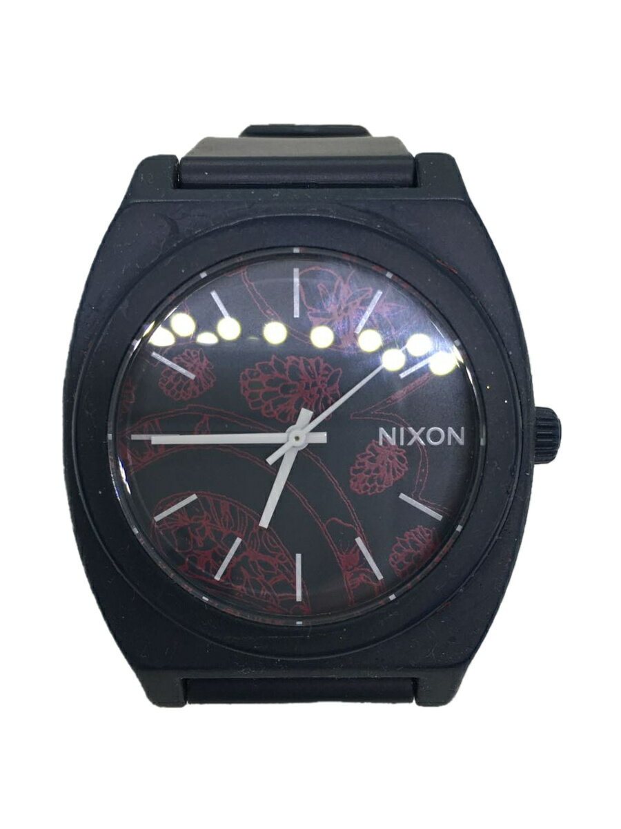 【中古】NIXON◆NIXON/クォーツ腕時計/アナログ/ラバー/NVY【服飾雑貨他】