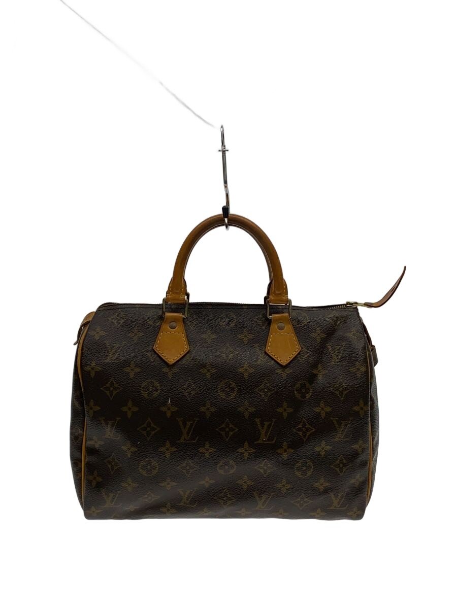 【ブランド】LOUIS VUITTON 【ブランドカナ】ルイヴィトン 【型番】M41526 【程度】C 【サイズ】 【メインカラー】ブラウン 【素材・生地】PVC（ビニール） 【キーワード】　　 2026/02/24 セカンドストリートルピア函南店【4852】【中古】LOUIS VUITTON◆1)スピーディ30_モノグラム・キャンバス/PVC/BRW【バッグ】 ブランド LOUIS VUITTON 型番 M41526 カラー ブラウン 柄 素材・生地 PVC（ビニール）>色・素材について サイズ >サイズ表示について 実寸（cm） 【バッグ】 マチ：17 / 高さ：23 / 幅：30 / 持ち手：29.5 【その他】 その他サイズ：/ 商品は　セカンドストリートルピア函南店の店頭にて販売しております。商品に関するお問合わせは、お電話(TEL:055-945-9211)にて、問合わせ番号：2348520991056をお伝えください。 配送方法やお支払い方法に関するお問い合わせは、サポートセンターまでご連絡をお願いします。 ※お電話の対応は営業時間内のみとなります。お問い合わせフォームでお問い合わせの際はご注文番号をご記入下さい この商品に関する出品店舗からのコメント リベットに変色、ハンドルにヒビがございます。※画像やコメントに載っていない状態不備がある可能性がございます。また、店頭でも販売を行っているため、状態の変化がある場合がございます。画像で分かりにくい商品状態など、ご不明な点がございましたらお気軽に店舗へお問い合わせください。