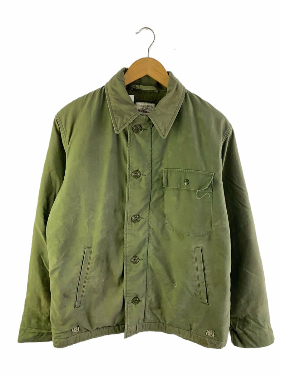 【中古】US.NAVY◆デッキジャケット/M/コットン/KHK/DLA100-86-C-0880【メンズウェア】