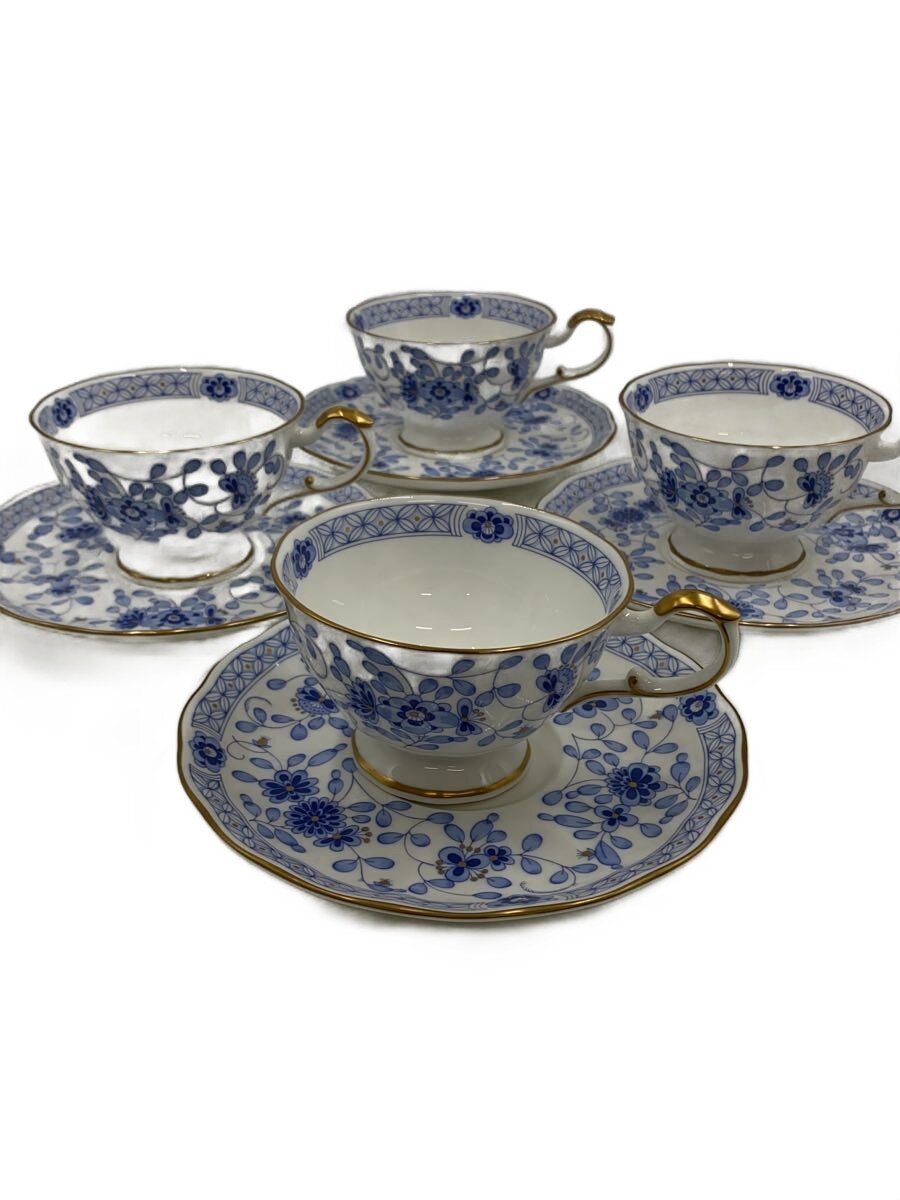 【中古】NARUMI◆カップ&ソーサー/4点セット【キッチン用品】