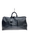 【中古】LOUIS VUITTON◆キーポル・バンドリエール55_ダミエ・グラフィット_BLK/PVC/BLK【バッグ】