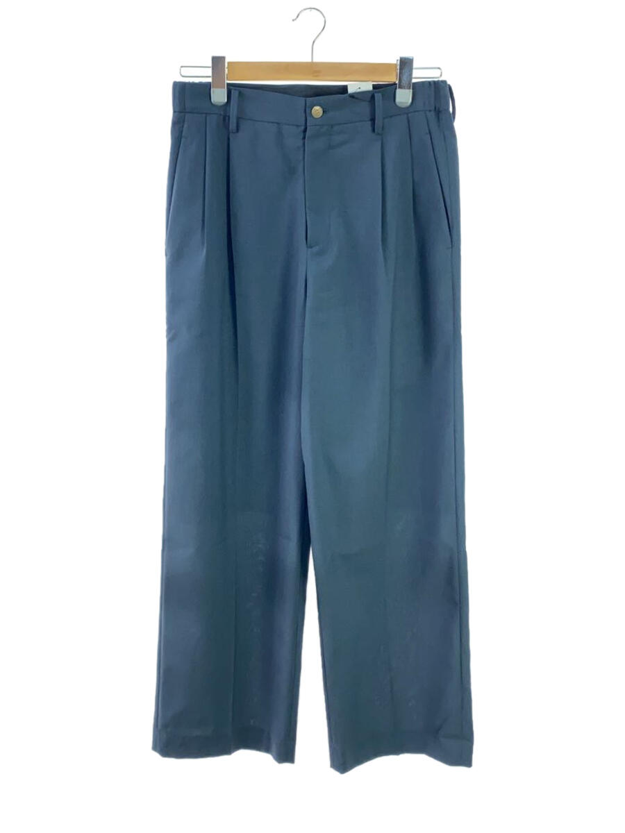 【中古】23SS/TWO TUCKS WIDE PANTS/2/ポリエステル/BLU/IH-23SS-P018-DS【メンズウェア】