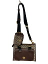 【中古】COACH◆ショルダーバッグ/キャンバス/BEG/総柄/C2613【バッグ】