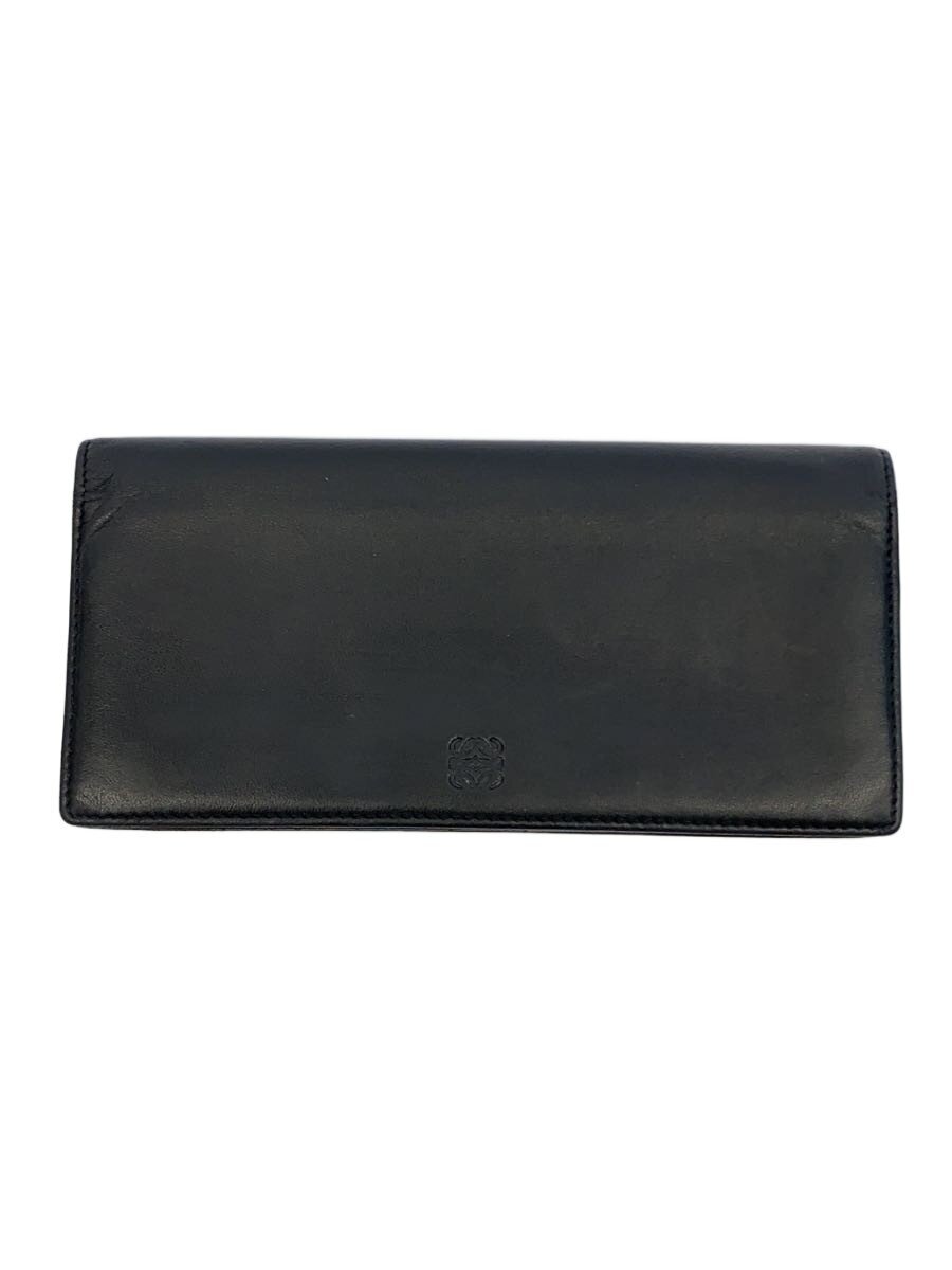 【中古】LOEWE◆長財布/レザー/BLK/メンズ【服飾雑貨他】