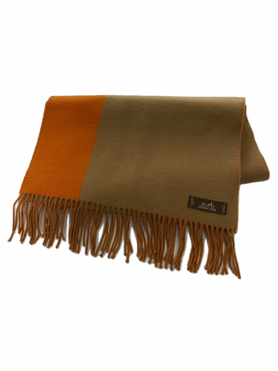 【中古】HERMES◆マフラー/カシミア/ORN/レディース【服飾雑貨他】