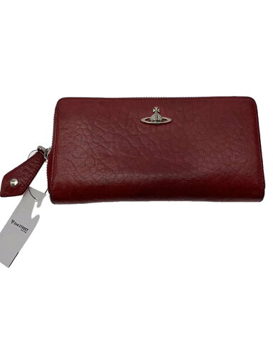 【中古】Vivienne Westwood◆ACCESSORIES/ラウンドジップ/コインケース内汚れ有/長財布/レザー/RED/レディース【服飾雑貨他】 【中古】Vivienne Westwood◆ACCESSORIES/ラウンドジップ/コインケース内汚れ有/長財布/レザー/RED/レディース【服飾雑貨他】