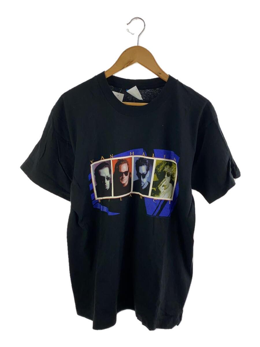 【中古】FRUIT OF THE LOOM◆Tシャツ/L/コットン/BLK/プリント/VAN HALEN/1995/BALANCE【メンズウェア】