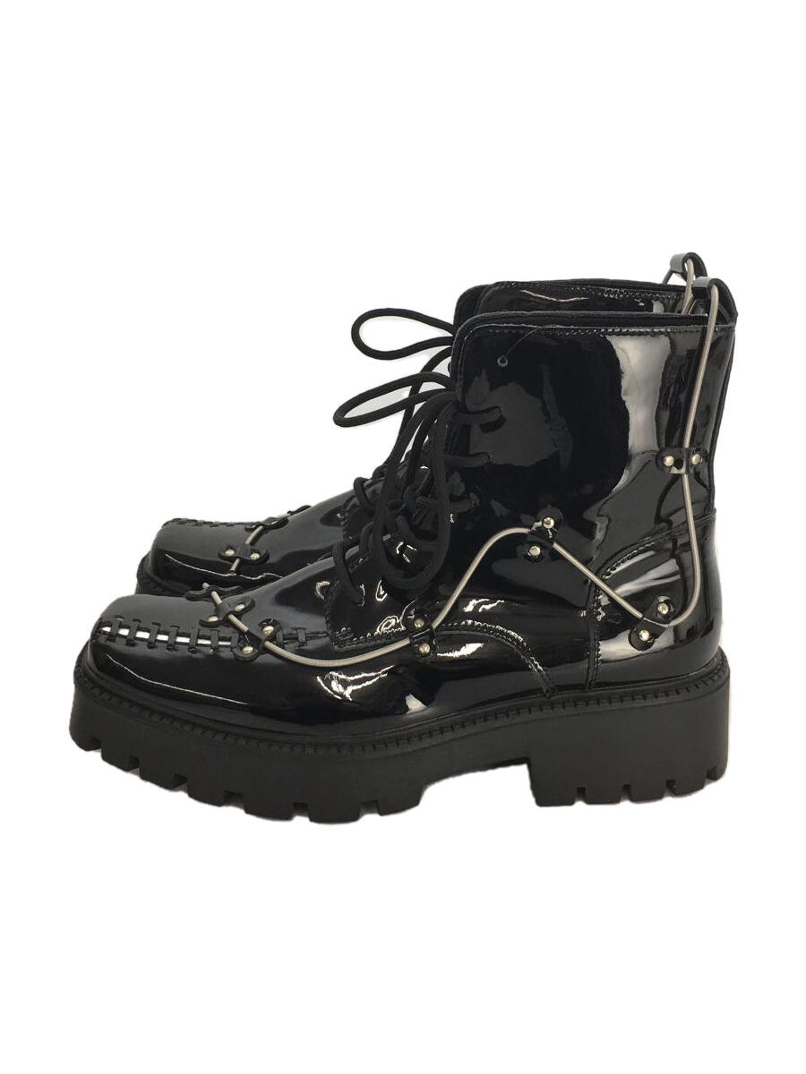 【中古】thick metal boots/ブーツ/43/ブラック/b231/【シューズ】