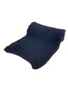【中古】yohji yamamoto POUR HOMME◆マフラー/ウール/BLK/無地/メンズ【服飾雑貨他】