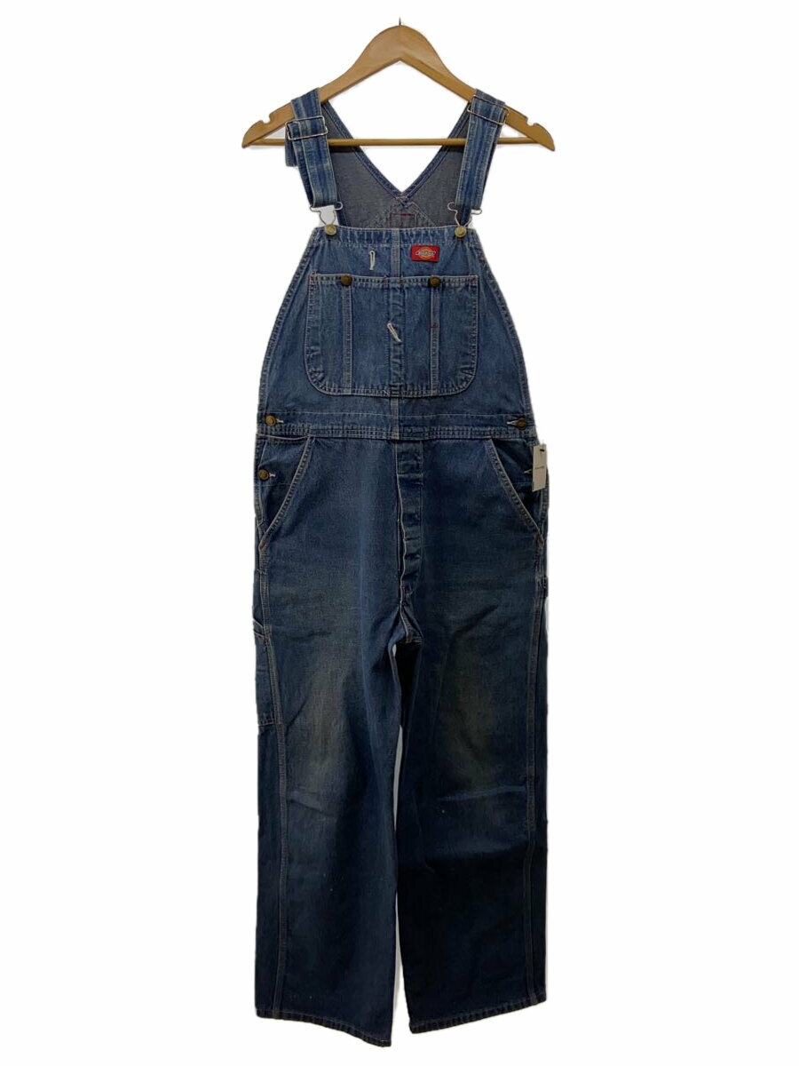 【中古】DICKIES◆デニムオーバーオール/実寸約91cm【メンズウェア】