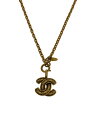 【中古】CHANEL◆ココマーク/チェーンネックレス/ヴィンテージ/ネックレス/--/GLD/トップ有/レディース【服飾雑貨他】