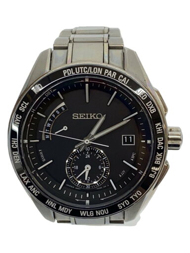 【中古】SEIKO◆ソーラー腕時計/アナログ/ステンレス/SLV/SLV/8B54-0BC0【服飾雑貨他】 【中古】SEIKO◆ソーラー腕時計/アナログ/ステンレス/SLV/SLV/8B54-0BC0【服飾雑貨他】