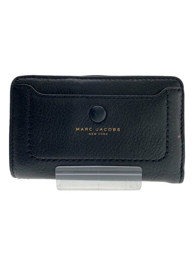 【中古】MARC BY MARC JACOBS◆2つ折り財布/レザー/BLK/無地/レディース【服飾雑貨他】 【中古】MARC BY MARC JACOBS◆2つ折り財布/レザー/BLK/無地/レディース【服飾雑貨他】