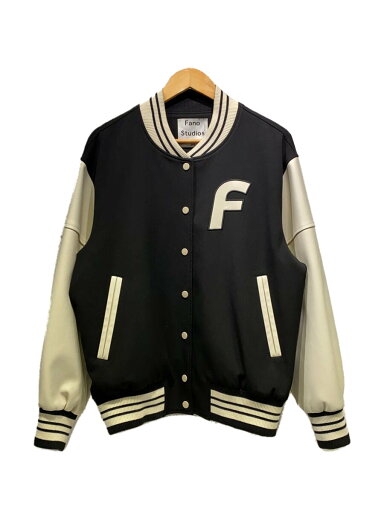 【中古】Fano Studios◆スタジャン/M/ポリエステル/BLK【レディースウェア】 【中古】Fano Studios◆スタジャン/M/ポリエステル/BLK【レディースウェア】