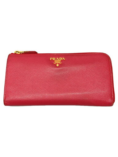 【中古】PRADA◆長サイフ/牛革/PNK/無地/レディース【服飾雑貨他】 【中古】PRADA◆長サイフ/牛革/PNK/無地/レディース【服飾雑貨他】