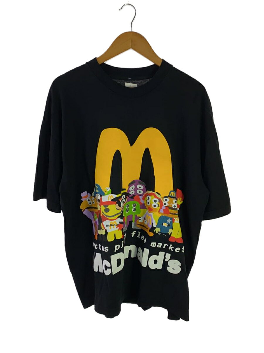 楽天2nd STREET 楽天市場店【中古】CACTUS PLANT FLEA MARKET◆McDonalds Cactus Buddy And Friends T-shirtTシャツ/XL/コットン/ブラック【メンズウェア】