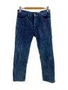 【中古】UNUSED◆Corduroy switching pants/ブリーチ加工/2/コーデュロイ/IDG/UW1150【メンズウェア】