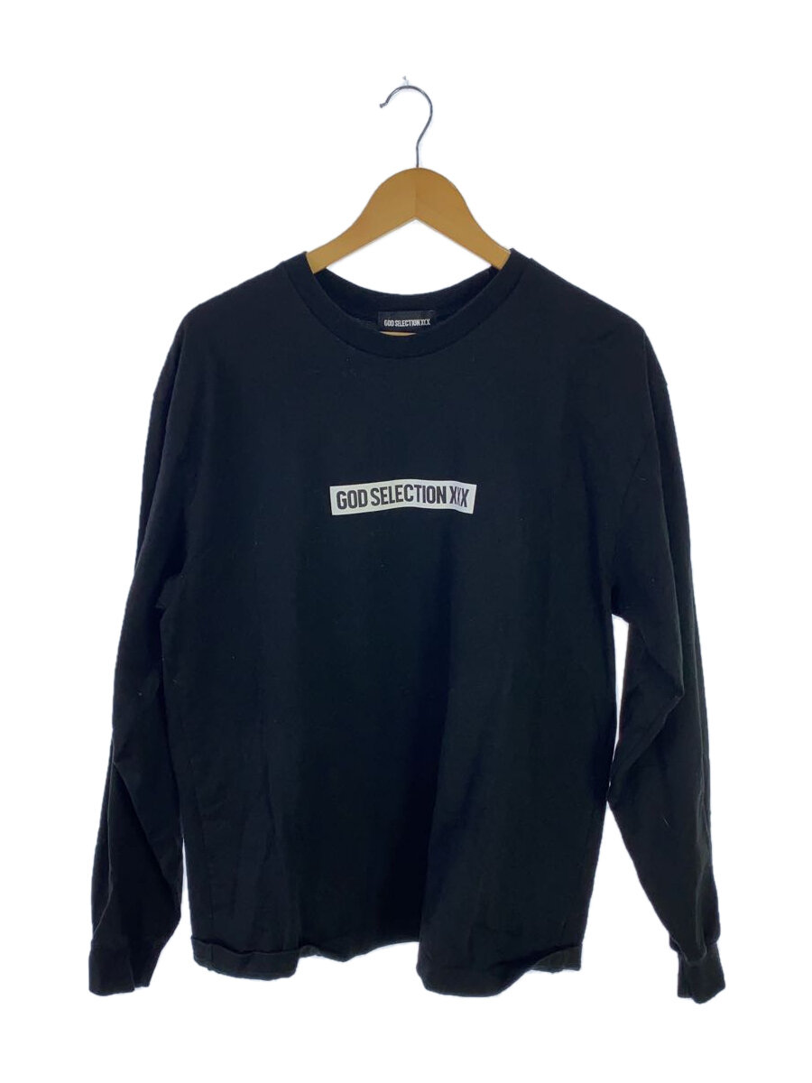 【中古】GOD SELECTION XXX◆長袖Tシャツ/L/コットン/BLK【メンズウェア】