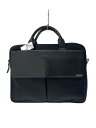 【中古】Ermenegildo Zegna◆ブリーフケース/レザー/BLK//【バッグ】