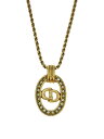 【中古】Christian Dior◆ジルコニアCDサークルトップネックレス/--/ジルコニア/GLD/トップ有/レディース【服飾雑貨他】