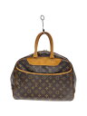 【中古】LOUIS VUITTON◆2)ボーリング・ヴァニティ(ドーヴィル)_モノグラム・キャンバス_BRW/PVC/BRW//【バッグ】(4)