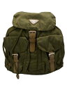【中古】PRADA◆リュック/ナイロン/KHK/無地【バッグ】(4)