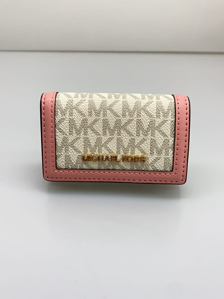 【中古】MICHAEL KORS◆キーケース/--/WHT/総柄/レディース/6連/MK柄【服飾雑貨他】