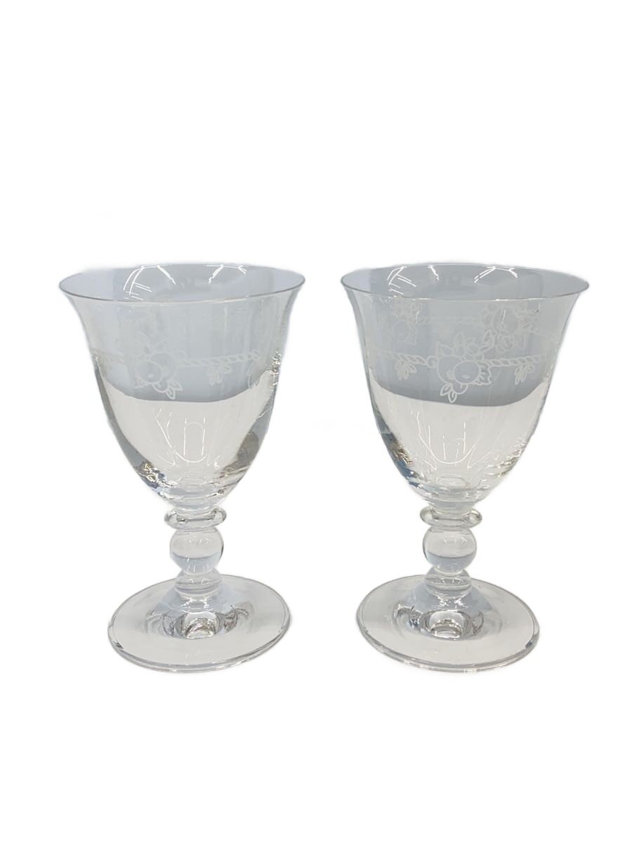 【中古】WEDGWOOD◆グラス/2点セット/CLR/フェスティビティ クリスタル ワインペア【キッチン用品】