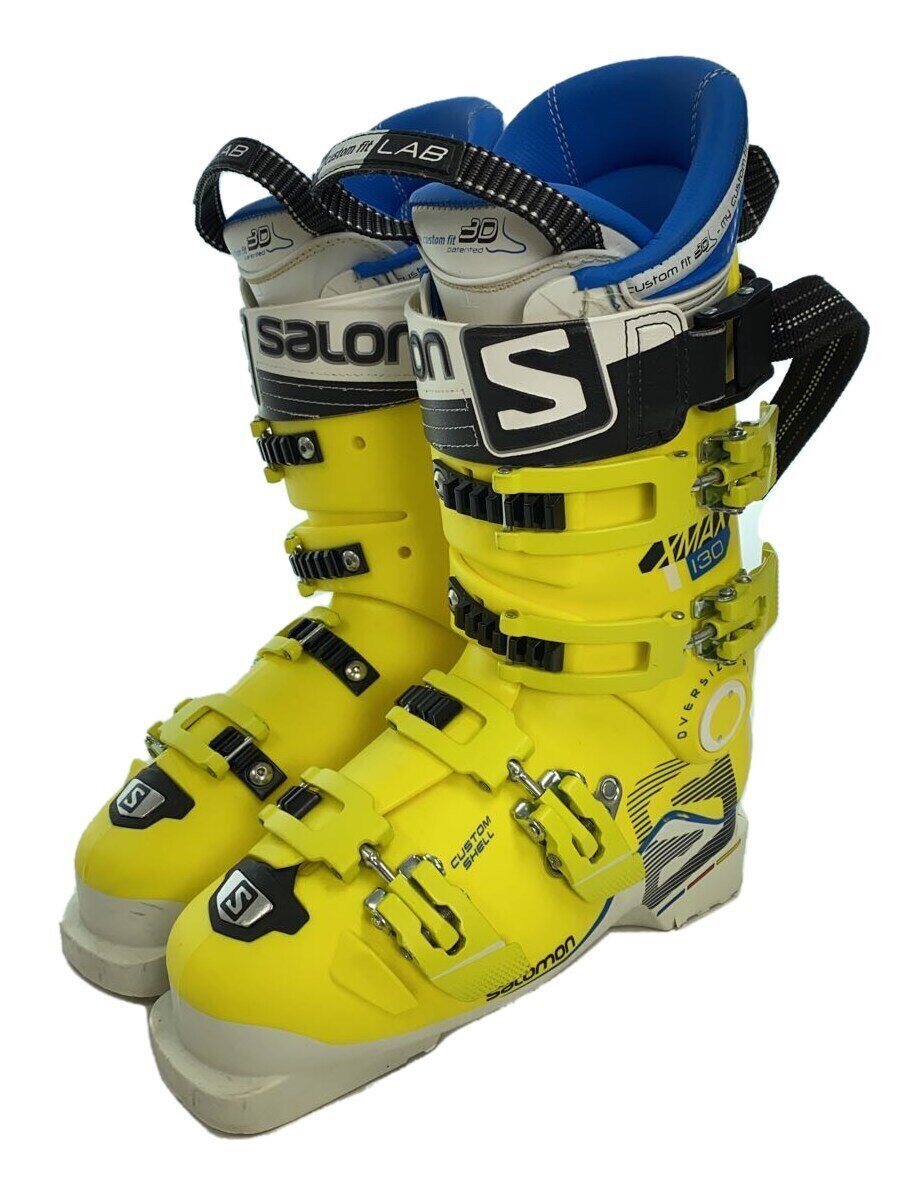 【中古】salomon◆スキーブーツ/YLW/アダルト/イエロー/X-MAX130//【スポーツ】