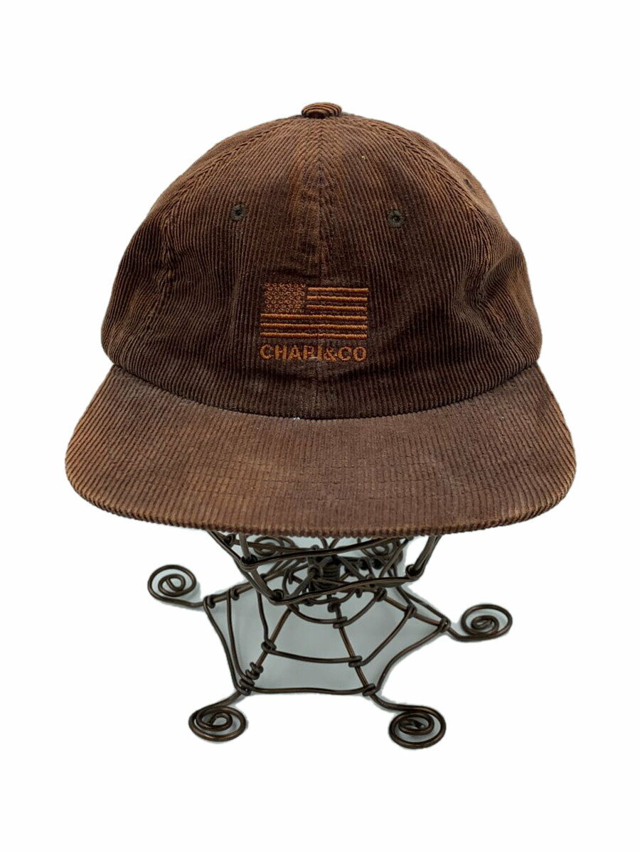 【中古】CHARI & CO NYC◆BIRTH PLACE CORDUROY 5PANEL CAP/キャップ/コットン/BRW/USA製【服飾雑貨他】